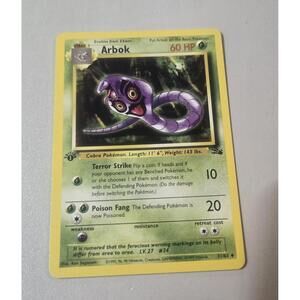 Arbok Pokemon Trading Card 31/62 Basic 1st Edition